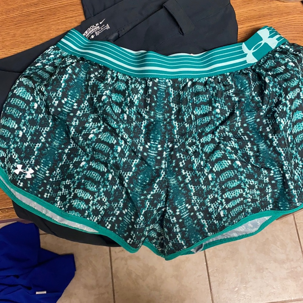 Under armour athletic shorts green